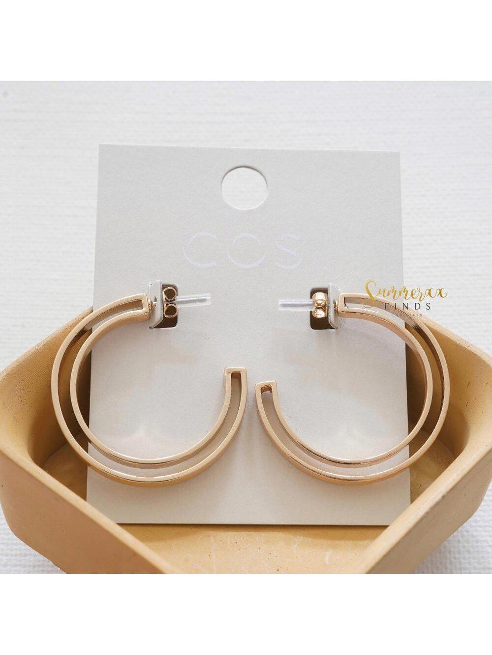 COS Cut Out Hoop Earrings